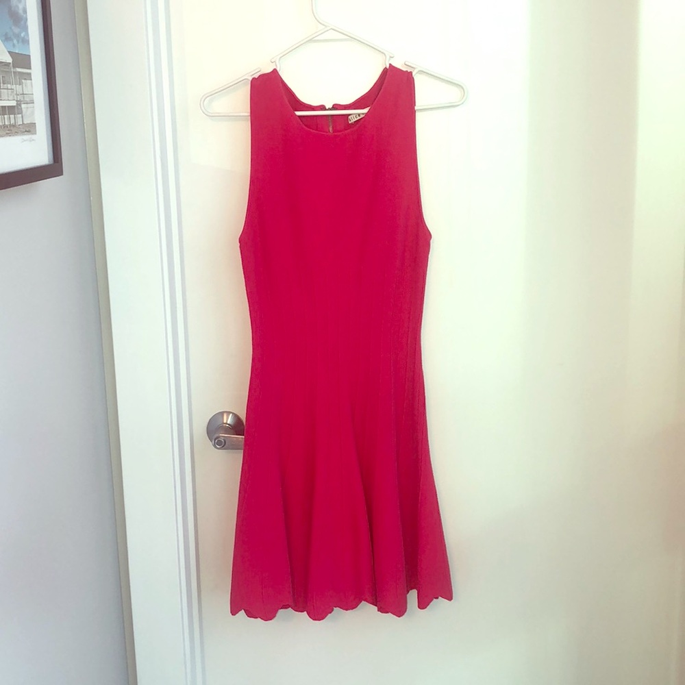 Alice and Olivia Hot Pink Cocktail Dress